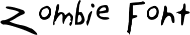 Anteprima del carattere Zombie Font