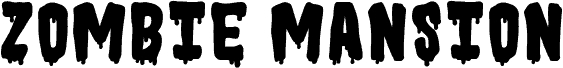 ZOMBIE MANSION font