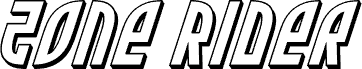Zone Rider 3D Italic