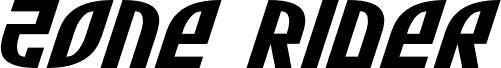 Zone Rider Xtra-Expanded Italic