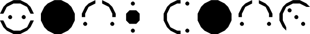 Preview of the Zoni Font Regular font