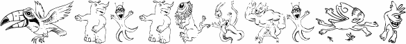 Предварительный просмотр шрифта ZonoPlanet  ClipArt