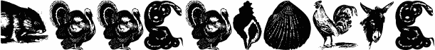 Preview of the Zoological font