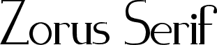 Zorus Serif