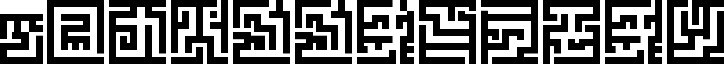 Preview of the Z_tUBBAnomal font