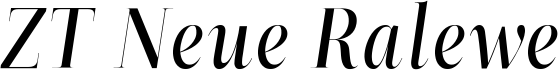 ZT Neue Ralewe Medium Italic