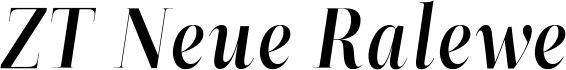 ZT Neue Ralewe Semi Bold Italic