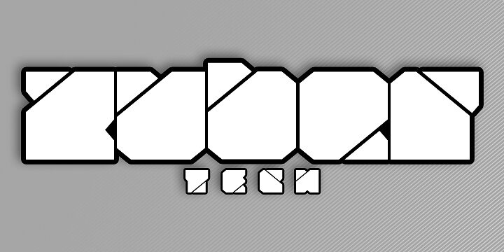 Zuber tech Schriftart