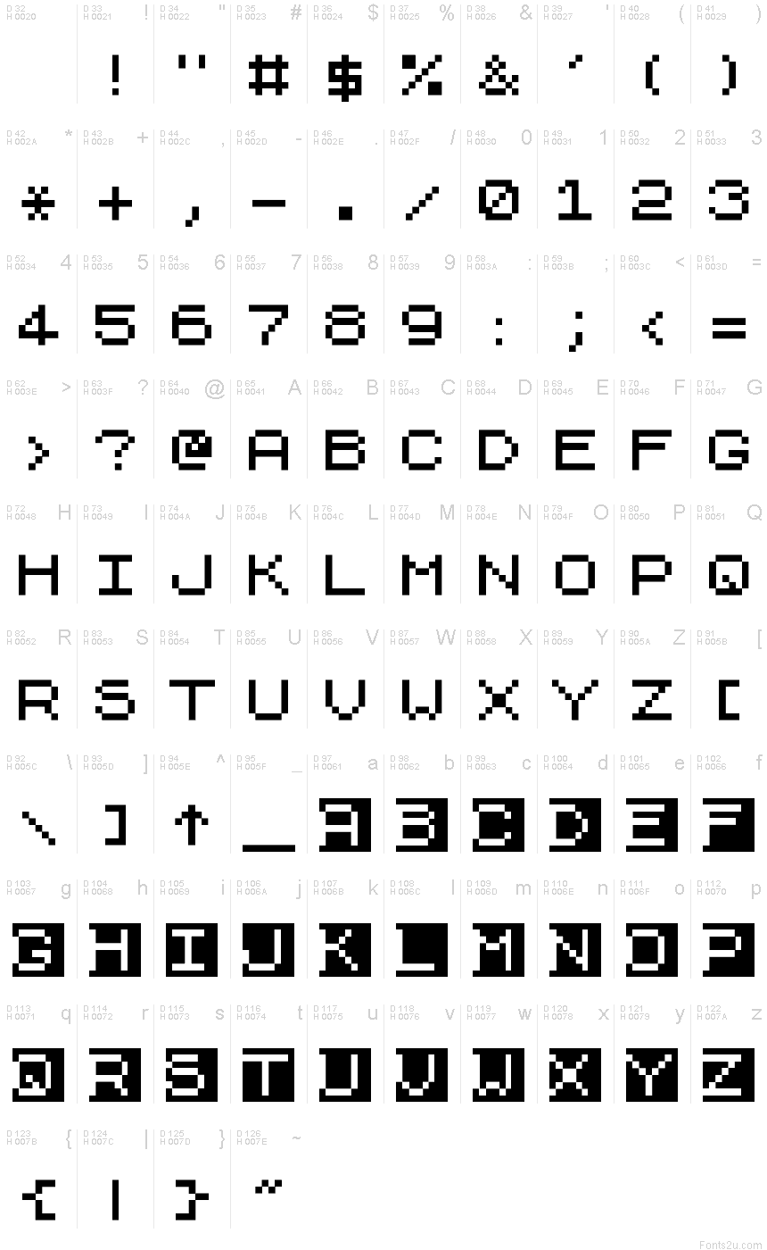 ZX81 font | Fonts2u.com
