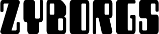 Ukážka písma Zyborgs Condensed