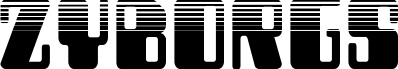 Ukážka písma Zyborgs Halftone
