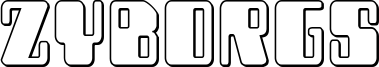 Ukážka písma Zyborgs Outline